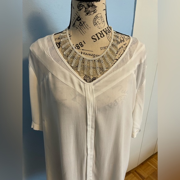 2 X 12 Short Sleeve Blouse Red X - Picture 3 of 14